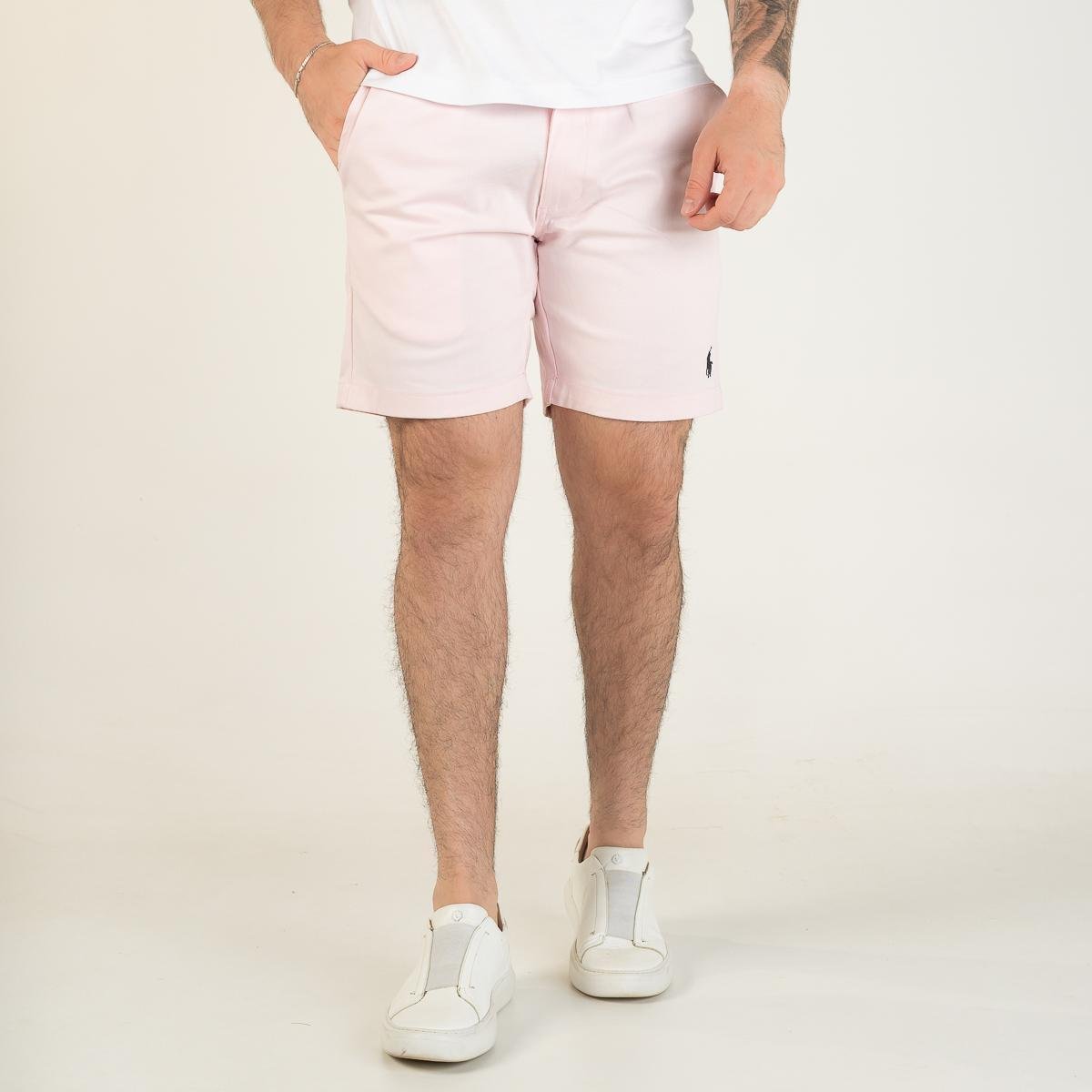 Shorts Sarja Ralph Lauren Rosa Claro