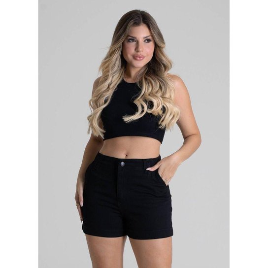 Shorts Sarja Sawary - 279859 - Preto 46