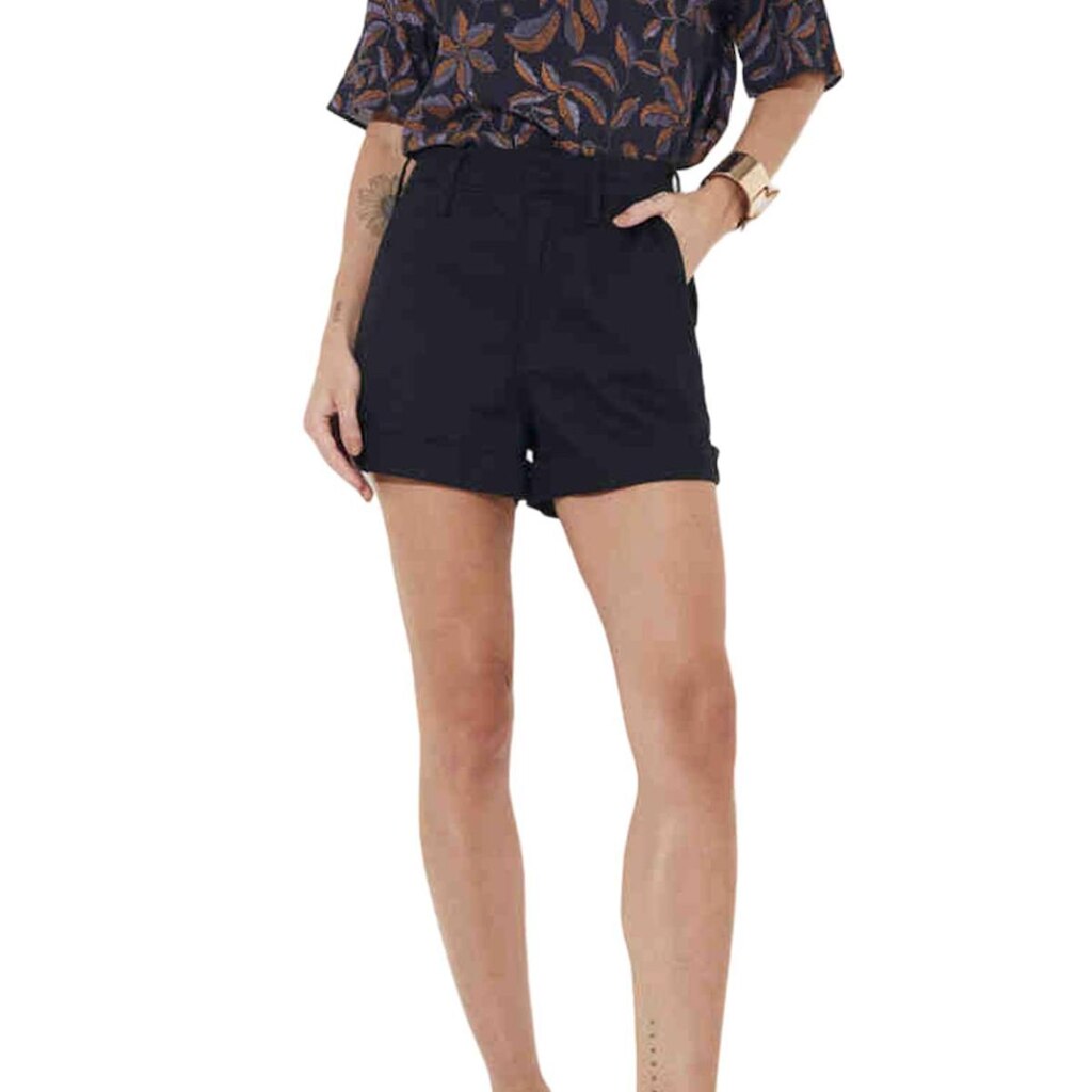 Shorts Sarja Sommer Com borda Preto Tam. 42