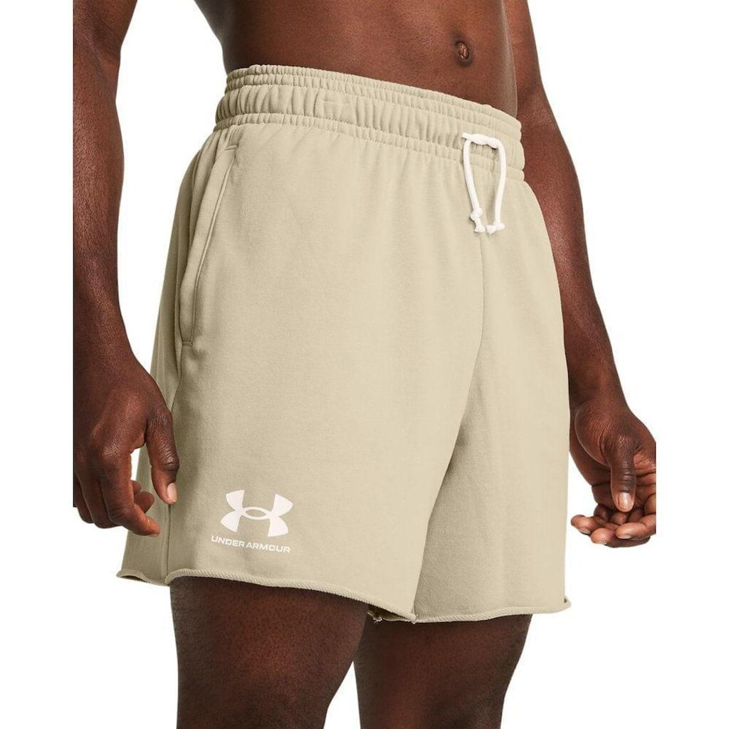 Shorts Sportstyle Under Armour Rival Terry Masculino P Bege