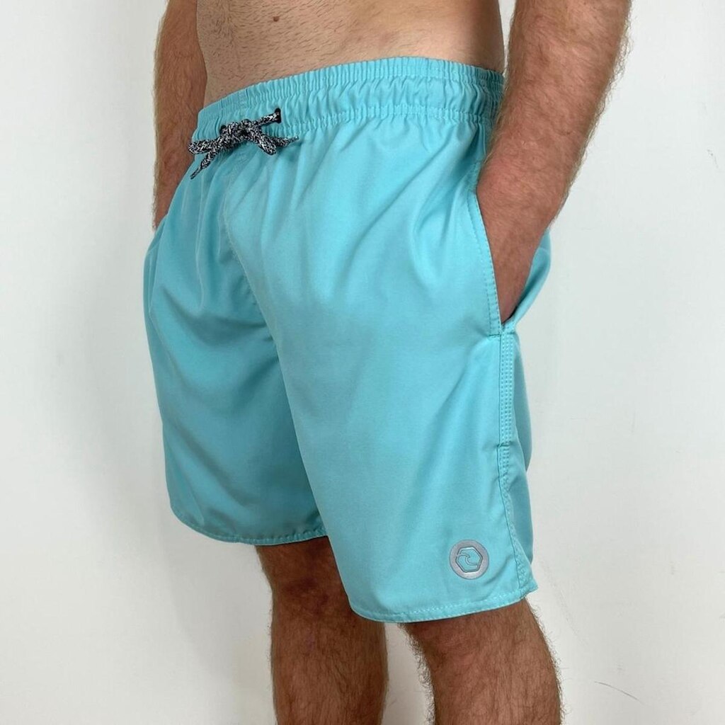 Shorts Surftrip Liso Azul Claro
