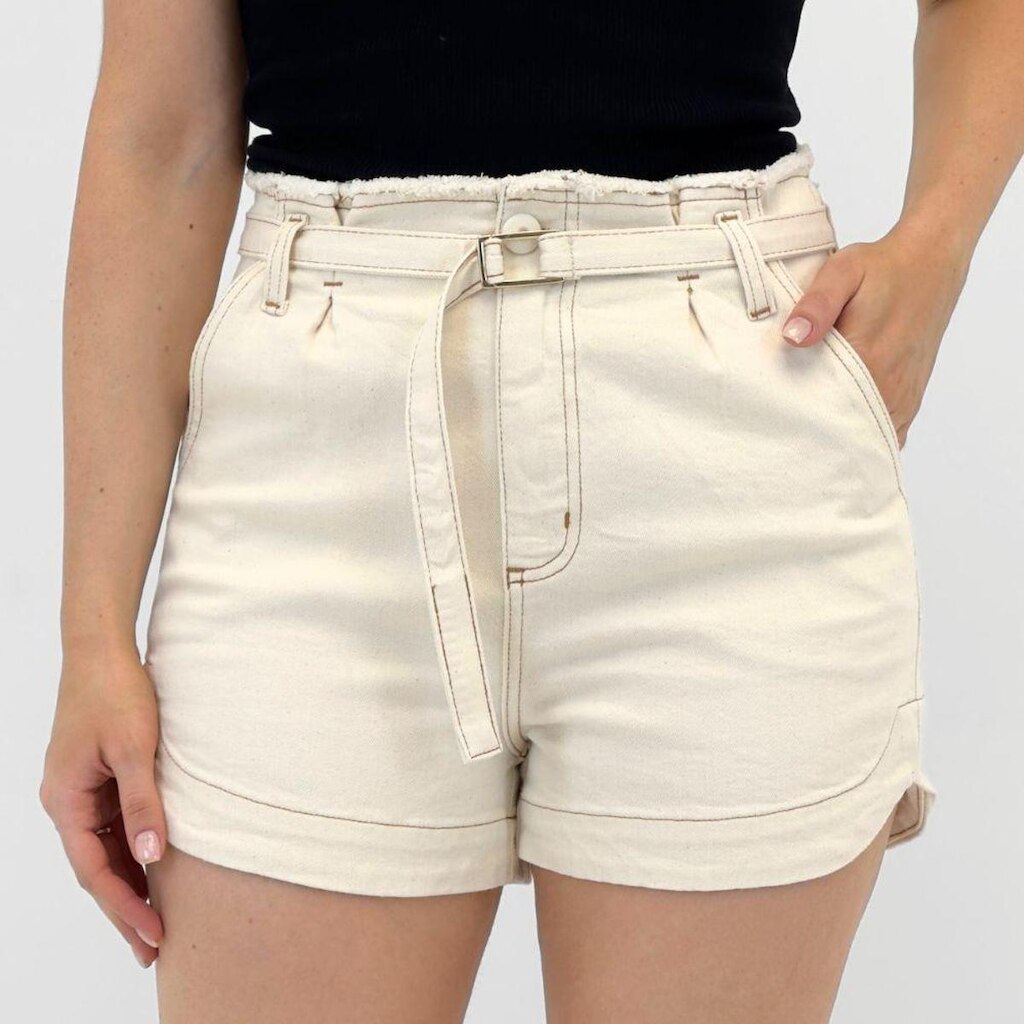 Shorts Tanise Mom Clochard em Sarja Feminino
