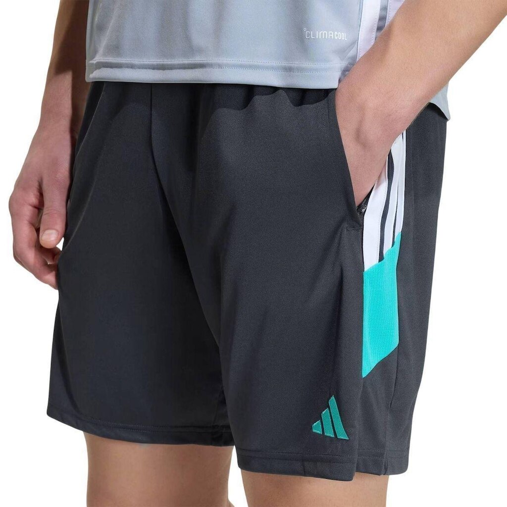 SHORTS TIRO 26 ESSENTIALS KS5882 - PRETO/BRANCO GG