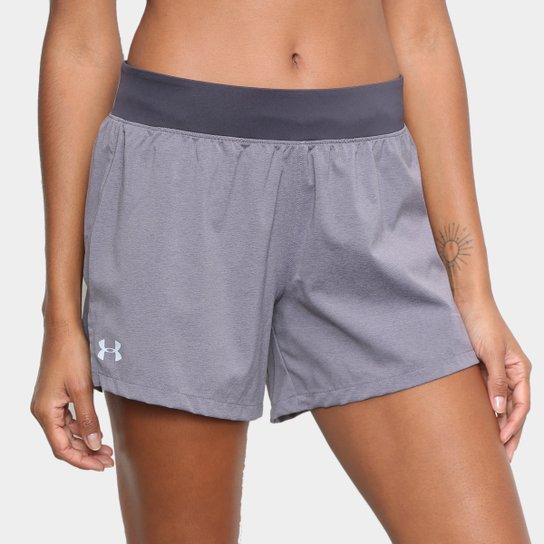 Shorts Under Armour Launch Sw 2 Em 1 Feminino - Roxo