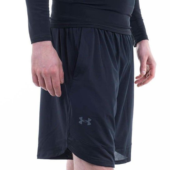 Shorts Under Armour Trainning Strech 1356858 Masculino - Preto - Preto
