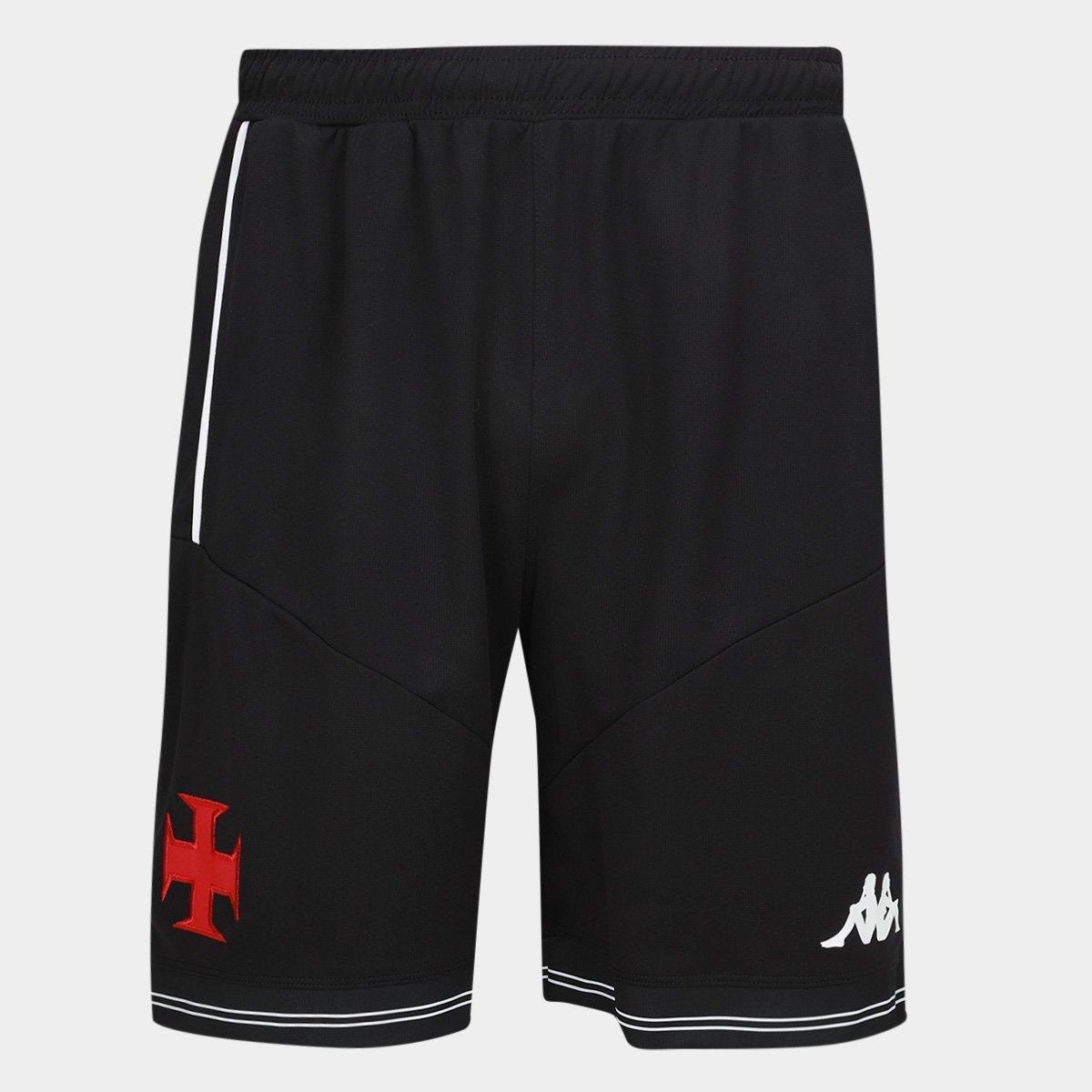 Shorts Vasco II 25/26 s/n Jogador Kappa Masculino - Preto | Netshoes