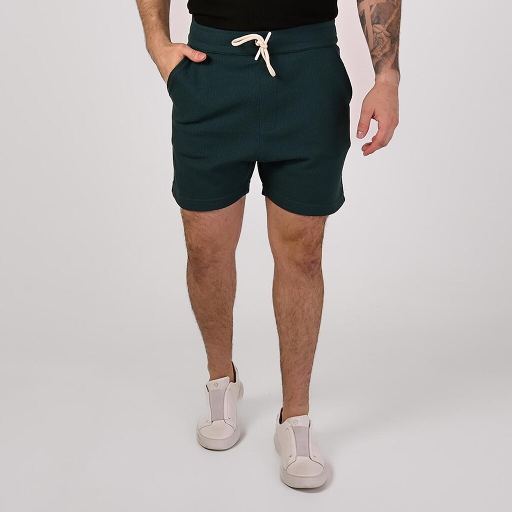 Shorts VersatiOld Texture Cotton Verde