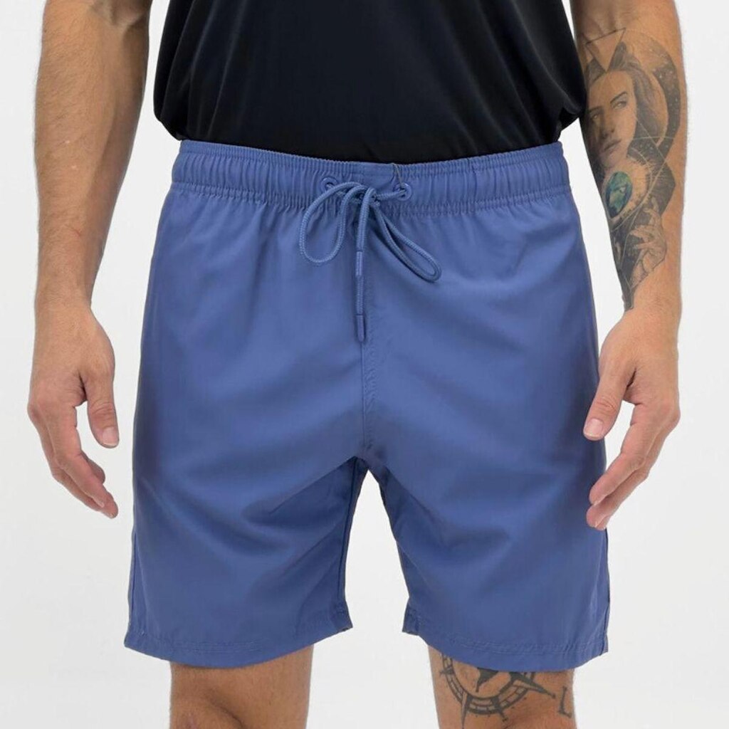 Shorts Yacht Master Microfibra Liso Masculino