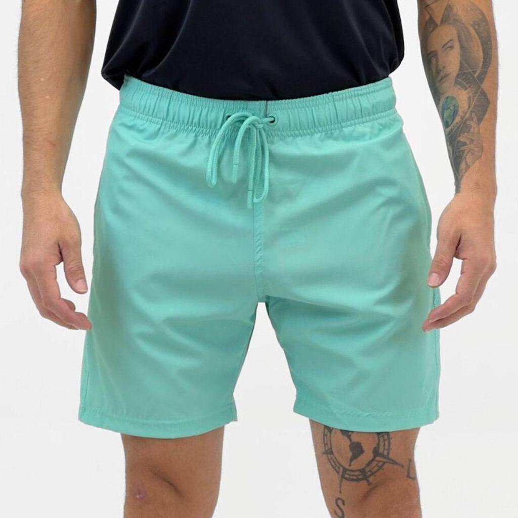 Shorts Yacht Master Microfibra Liso Masculino