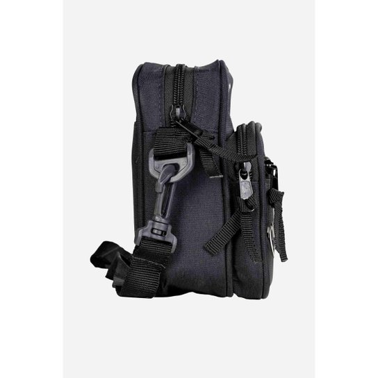 Shoulder Bag Compton Tradicional Bordada Preta