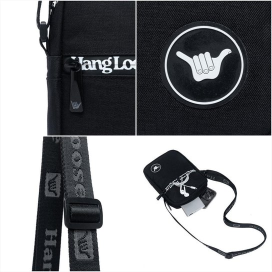 Shoulder Bag Hang Loose Bolsa Transversal Espaçosa Resistente Moderna