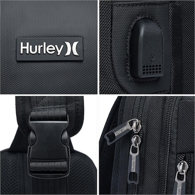 Shoulder Bag Hurley Transversal Executiva Reforçada Antifurto Espaçosa 7 Litros