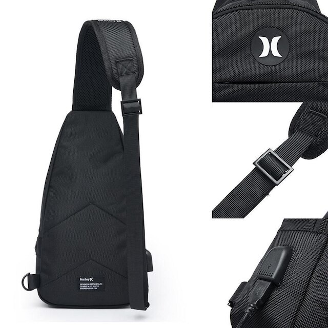 Shoulder Bag Hurley Transversal Mochila Masculina 4 Litros