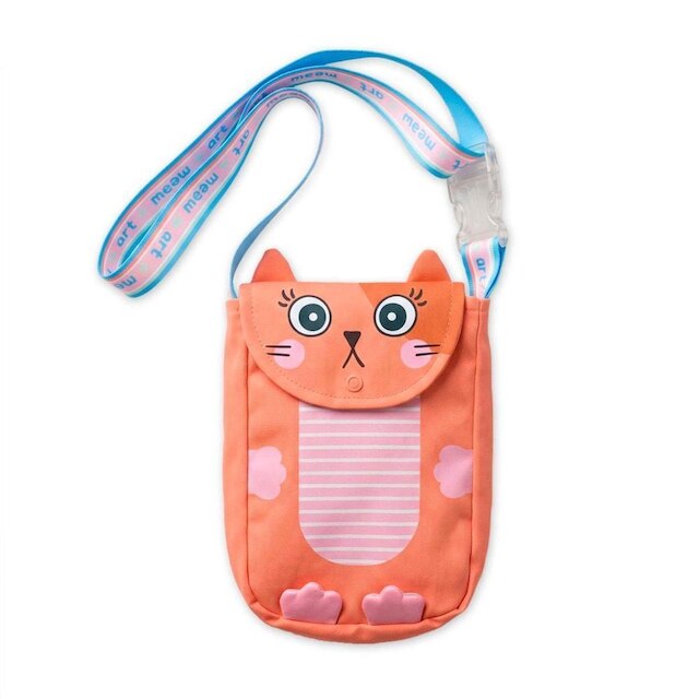 Shoulder Bag Infantil Miauseu Alphabeto Laranja - Laranja | Netshoes