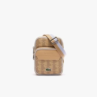 Shoulder Bag Lacoste Pequena The Blend com Efeito Granulado