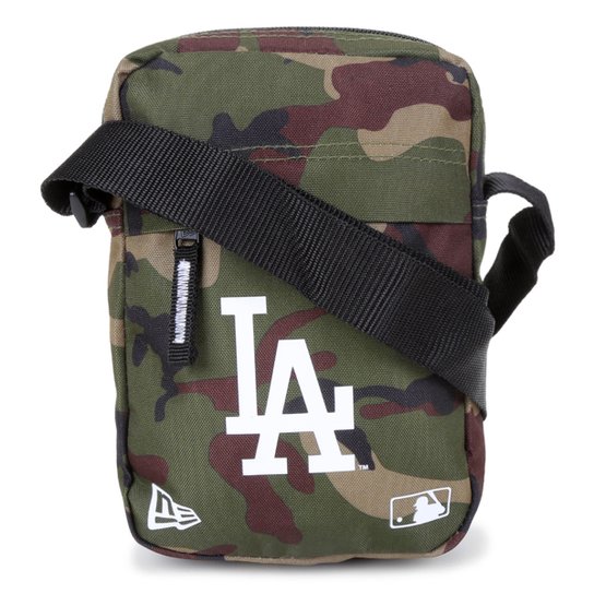 Shoulder Bag MLB Los Angeles Dodgers New Era Camuflada - Verde Menor preço em Shoulder Bag MLB Los Angeles Dodgers New Era Camuflada - Verde