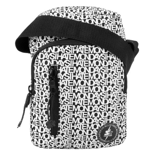 Shoulder Bag Starter I Hate Mondays - Preto Menor preço em Shoulder Bag Starter I Hate Mondays - Preto