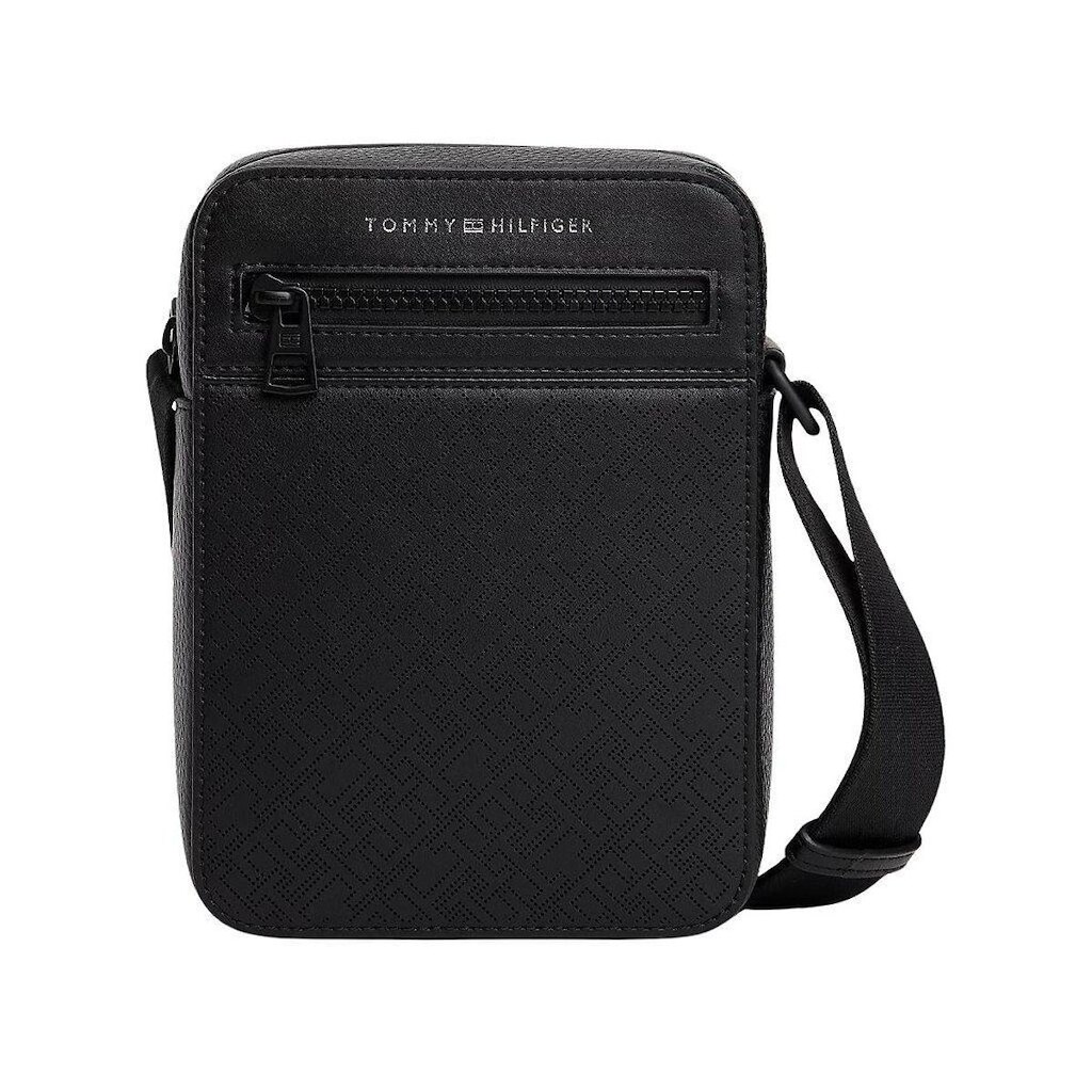 Shoulder Bag Tommy Hilfiger Monogram Mini Reporter Preto