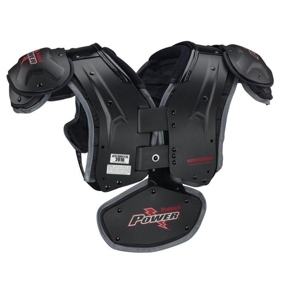 Shoulder Pad Riddell Power SPK+ RB/DB Adulto Preto Netshoes