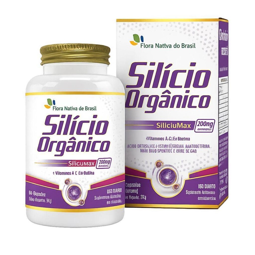Silício Orgânico + Associações 60 Cápsulas 500mg Flora Nativa