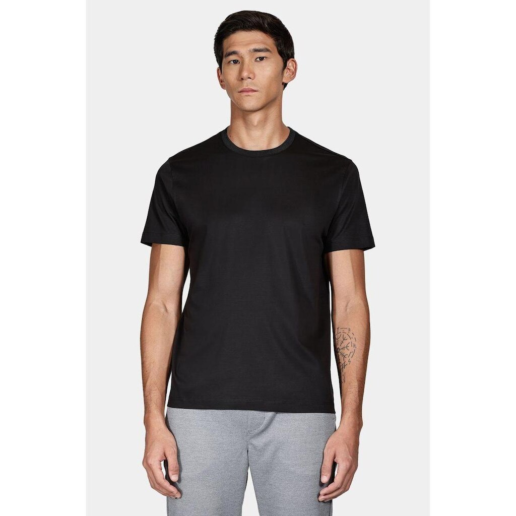 Silk Aramis Blend Modal T-Shirt Marinho