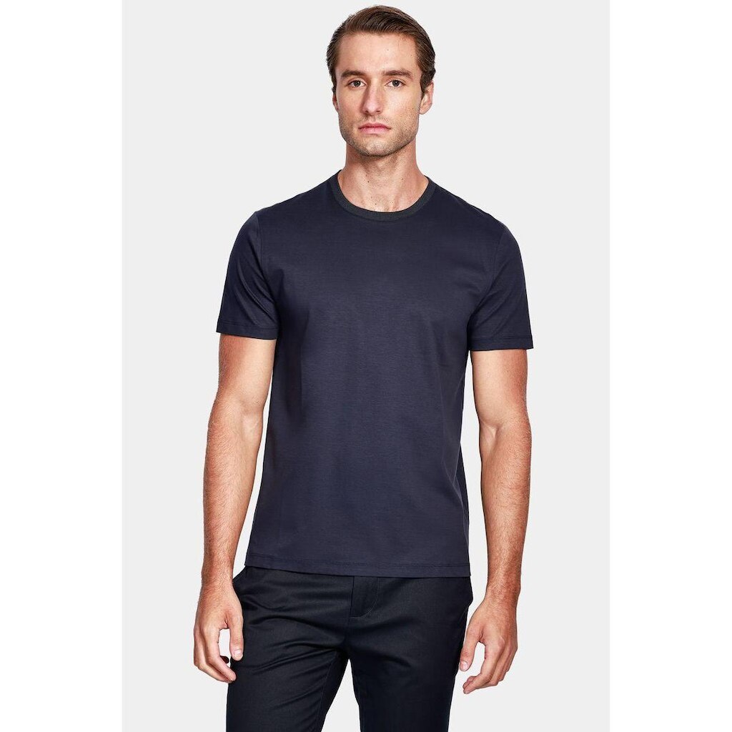 Silk Aramis Blend Modal T-Shirt Marinho