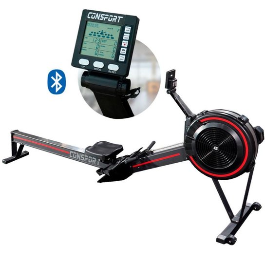 Simulador de Remo Ar Remo Indoor Treino Remada Profissional Remador Funcional - Preto+Vermelho Menor preço em Simulador de Remo Ar Remo Indoor Treino Remada Profissional Remador Funcional - Preto+Vermelho