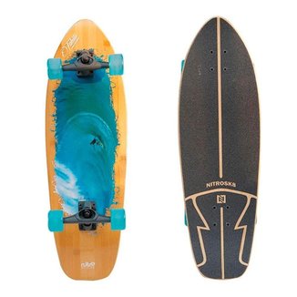 Simulador Surf Longboard NitroSK8 Carlos Burle Tahiti 32x10'