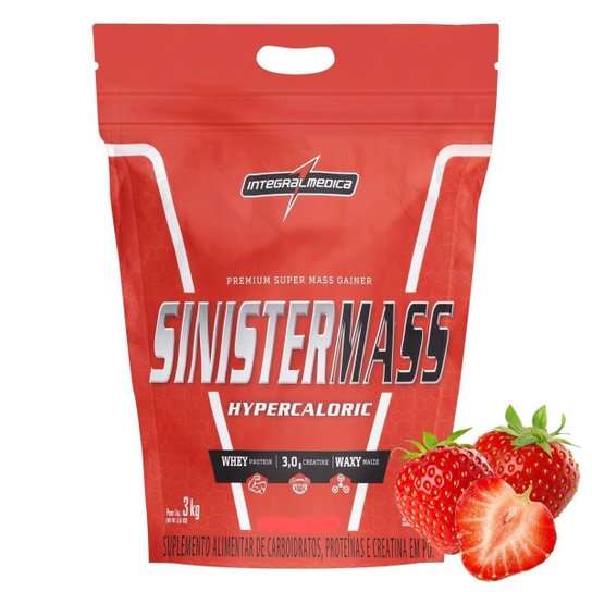SinisterMass Hipercalórico 3kg - IntegralMedica Menor preço em SinisterMass Hipercalórico 3kg - IntegralMedica