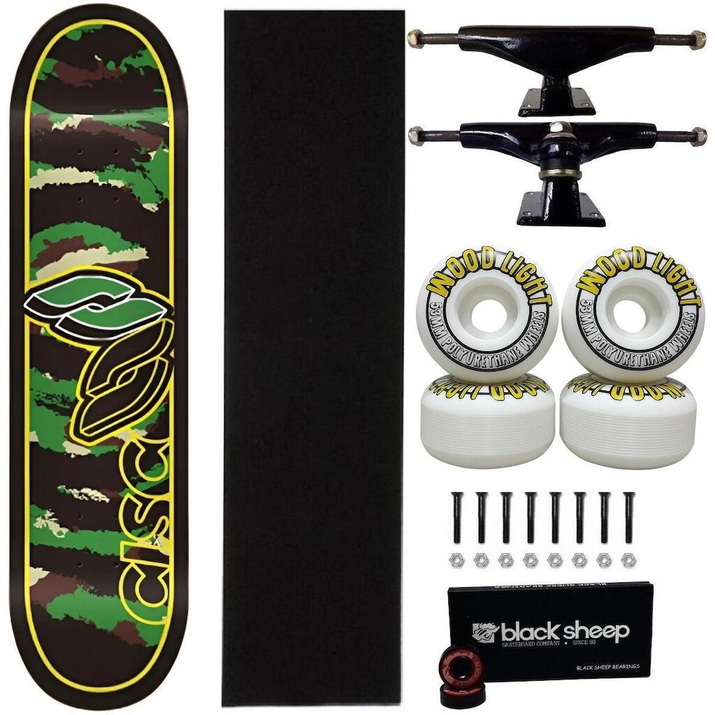 Skate Cisco Montado 8.0 Profissional Roda Wood 53mm Abec 15