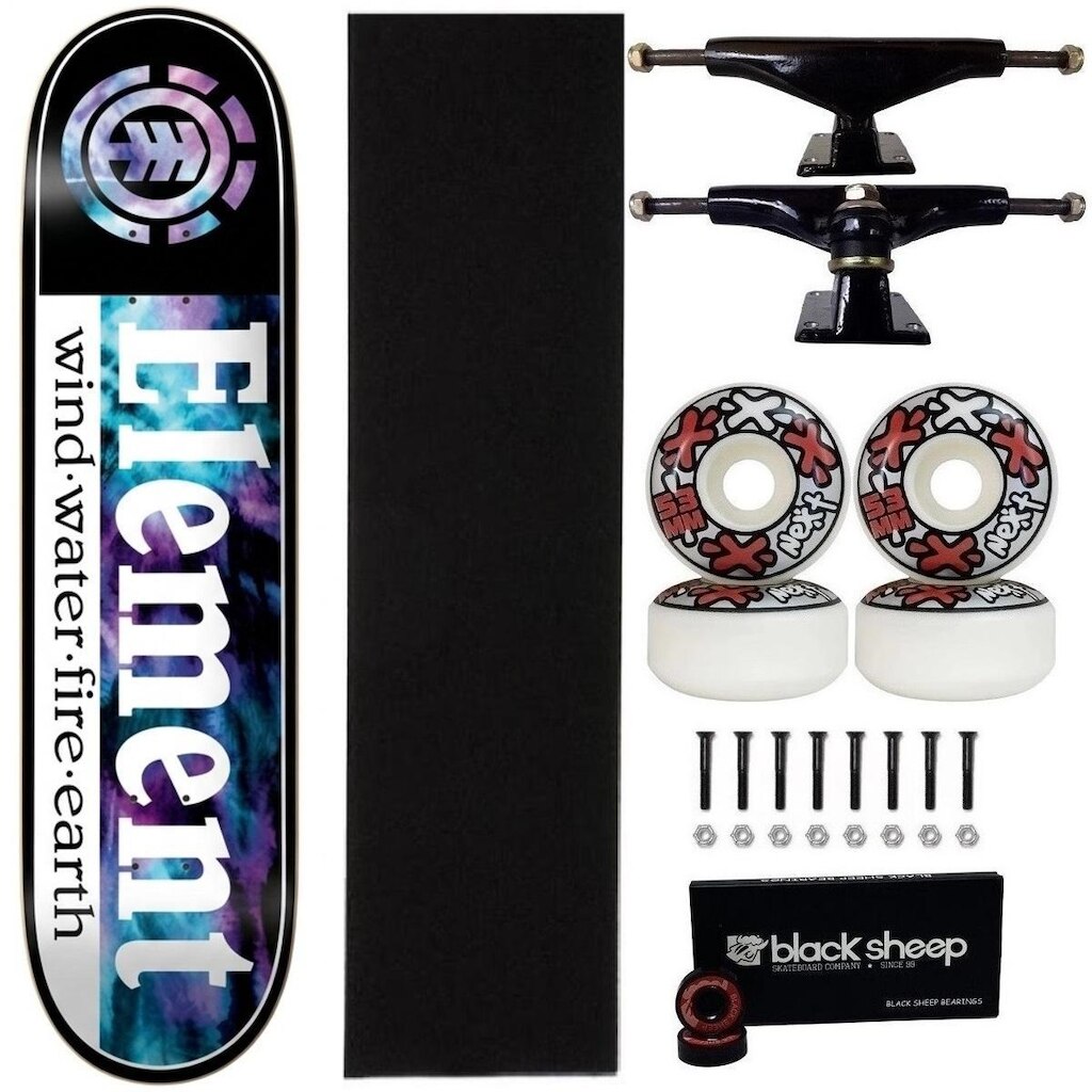 Skate Element Montado Cosmos 8.0 Maple Profissional Next 53m