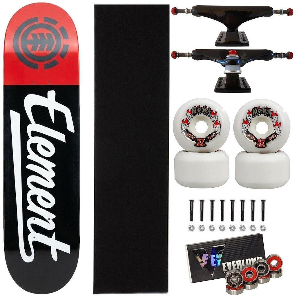Skate Element Montado Maple Profissional 8.2 Roda Next 57mm