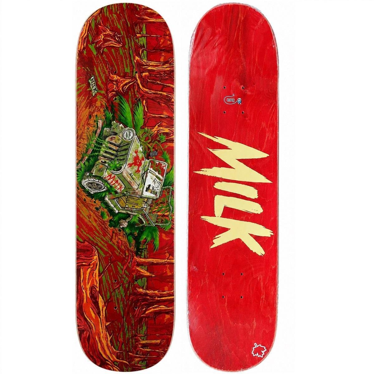 Skate Milk Selva Montado 8.0 Maple Profissional Next 53mm - Azul