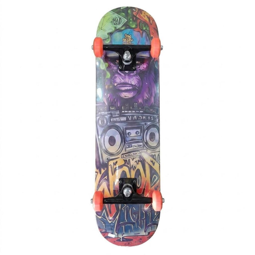 Skate Montado Profissional Wood Light 8.0 Rodas Lyons 53mm