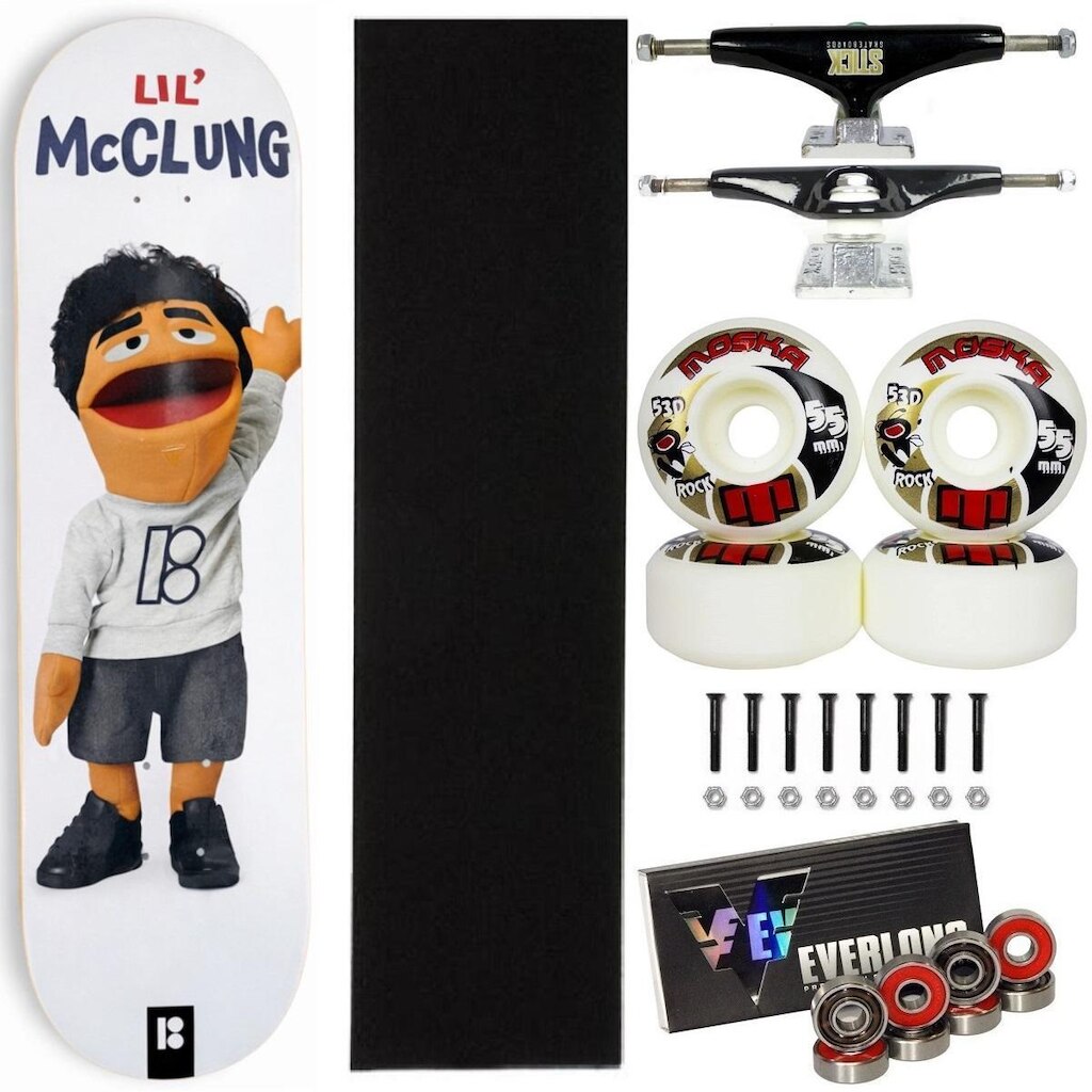 Skate Plan B Montado 8.0 Profissional Roda Moska 55mm Abec15