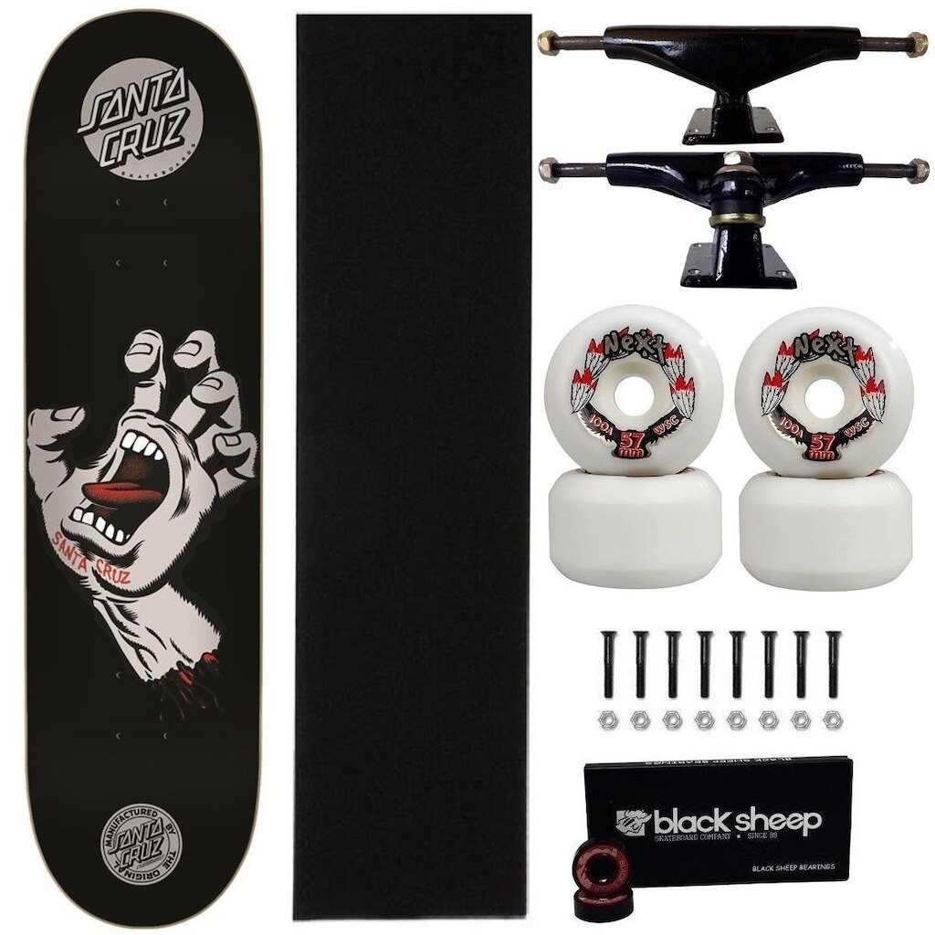 Skate Santa Cruz Montado 8.0 Alto Padrão Next 57mm Abec 15