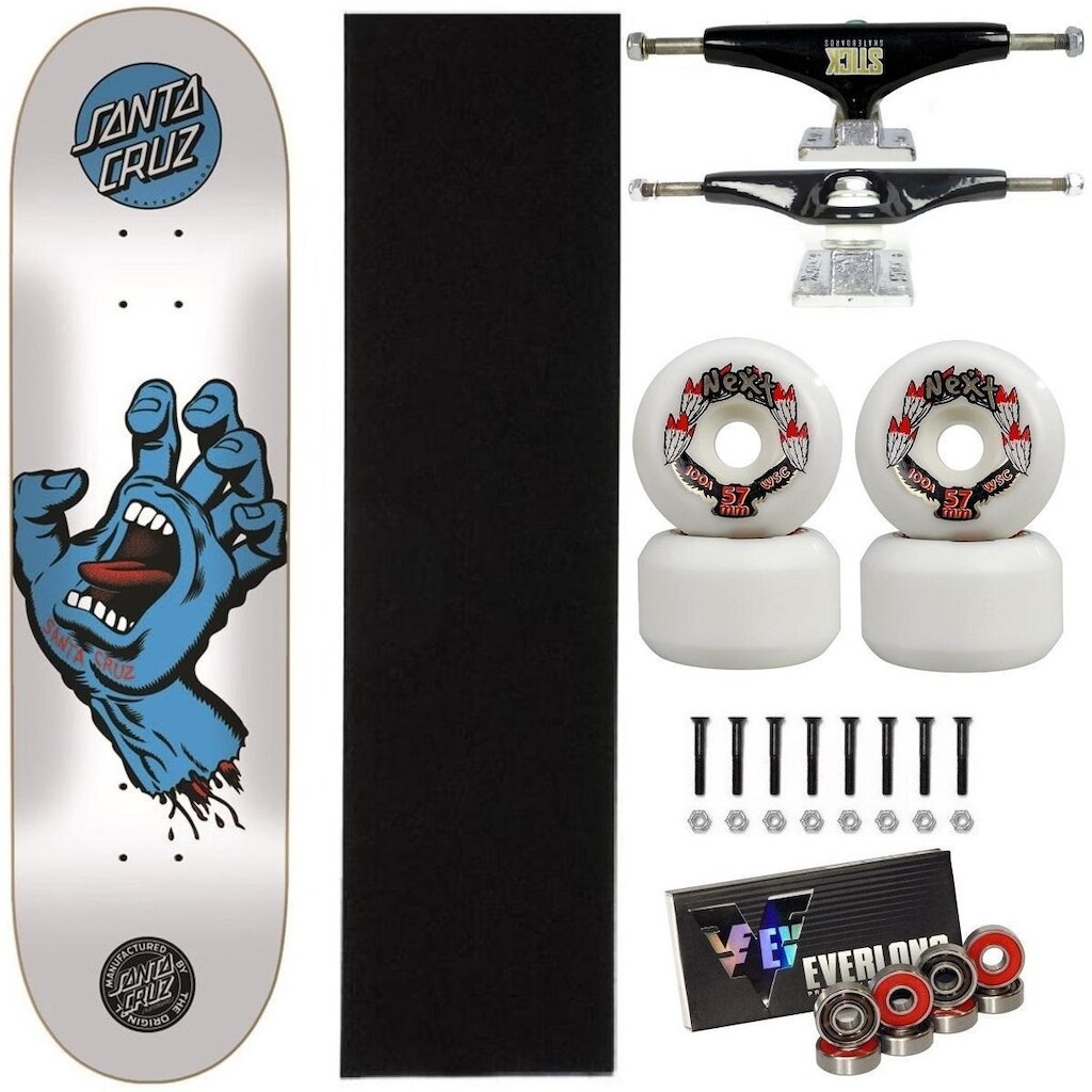 Skate Santa Cruz Montado 8.0 Profissional Next 57mm Everlong