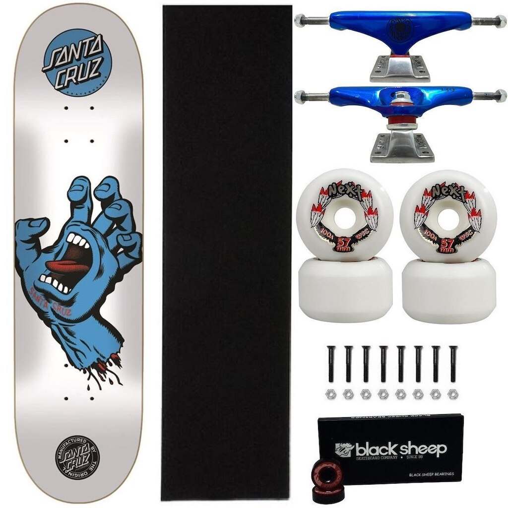 Skate Santa Cruz Montado 8.0 Truck Gingo 139 Roda Next 57mm