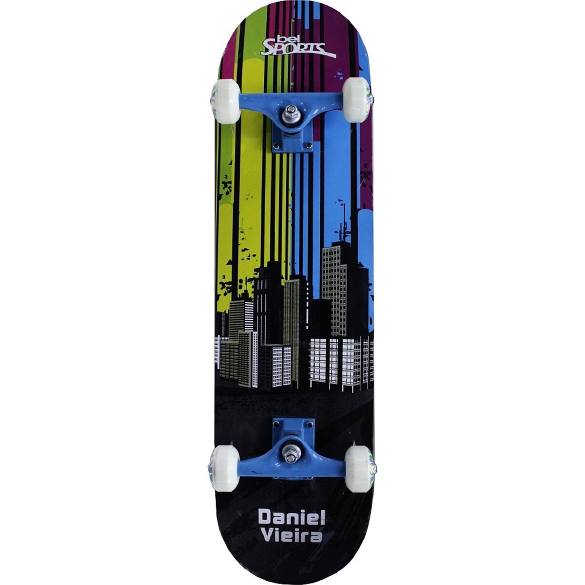 Skateboard Batman 79cm - Planche Érable, Roues PVC, Design Chauve-Souris