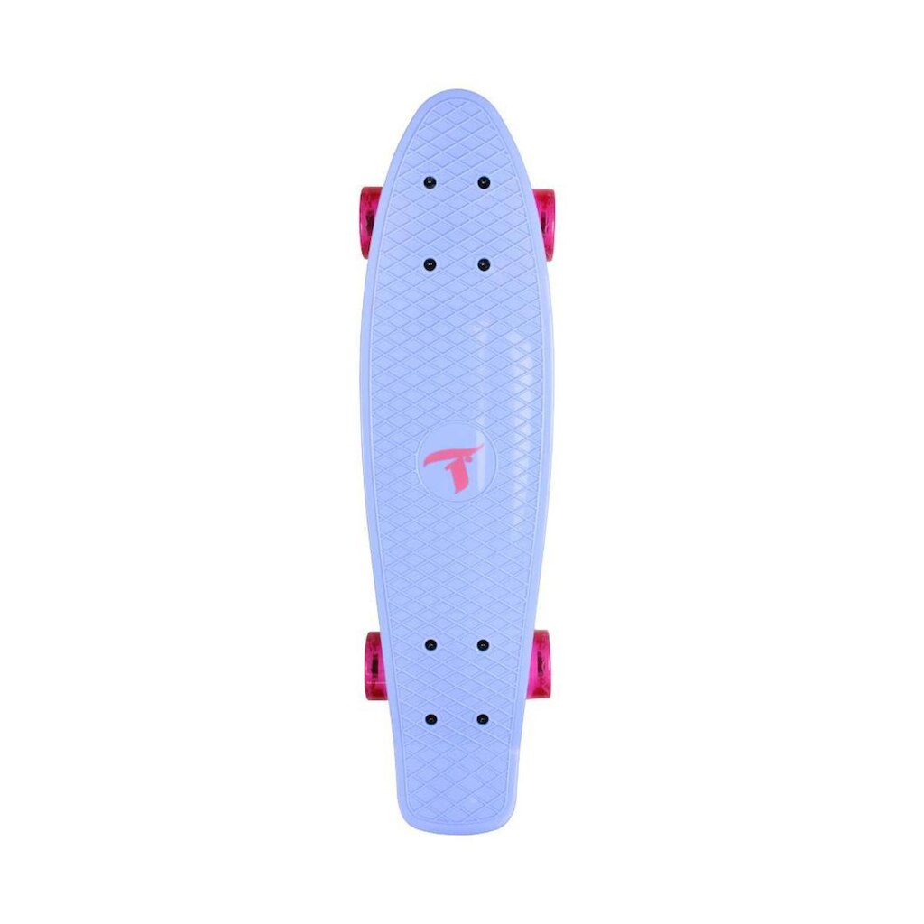 Skate Traxart Mini Cruiser Azul Com Rodas de Led 59 mm
