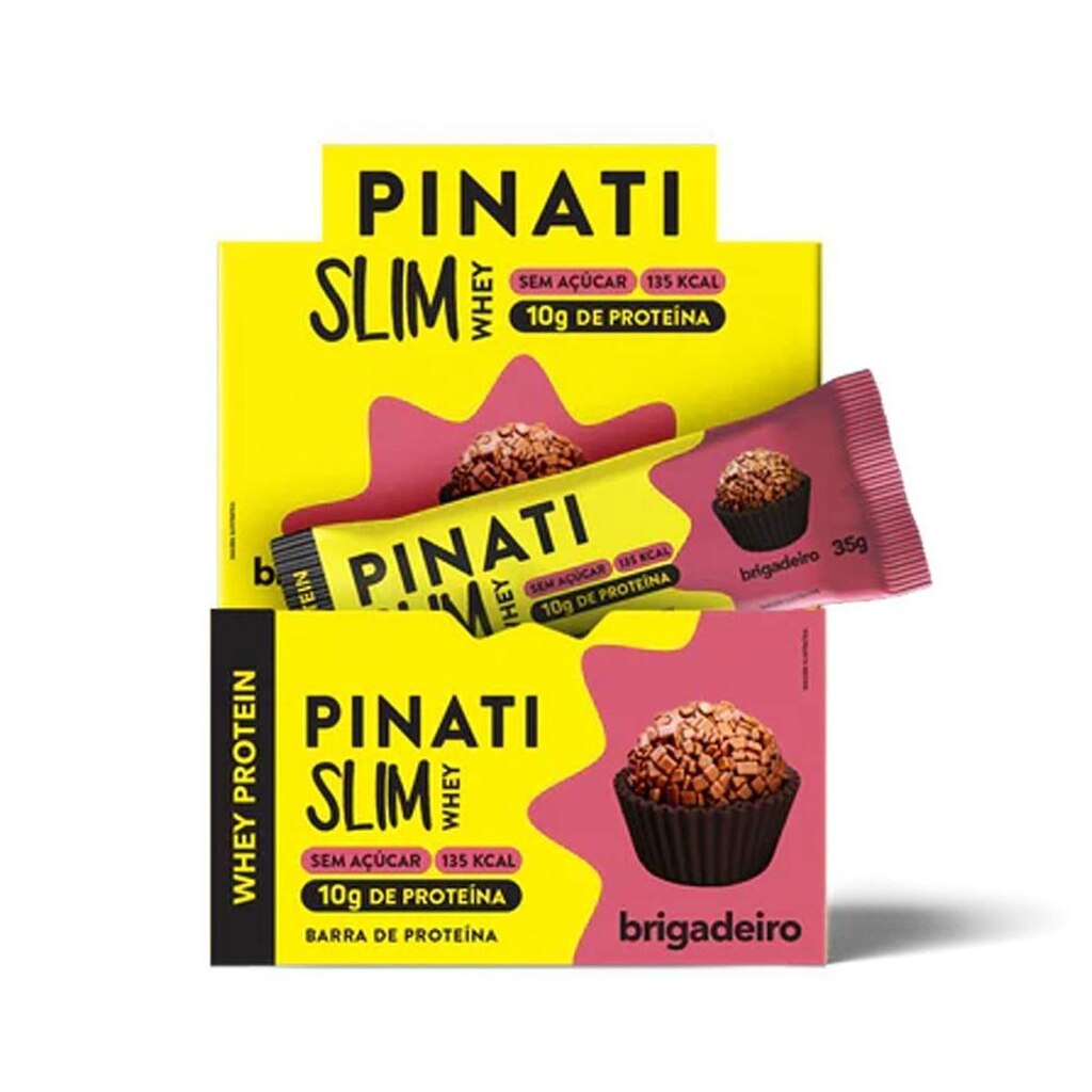 Slim Whey Brigadeiro 35g 16 Unidades Pinati