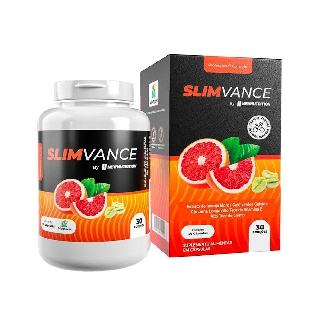 Slimvance Com Cafeina - 60 Cápsulas - NewNutrition