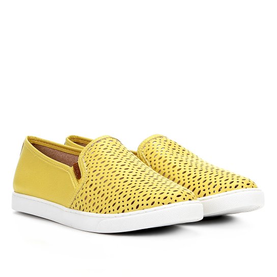 Slip On Anacapri Laser Feminino - Amarelo Escuro