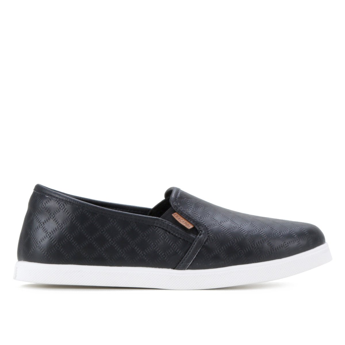 Slip On Anacapri Textura Feminino - Preto | Netshoes