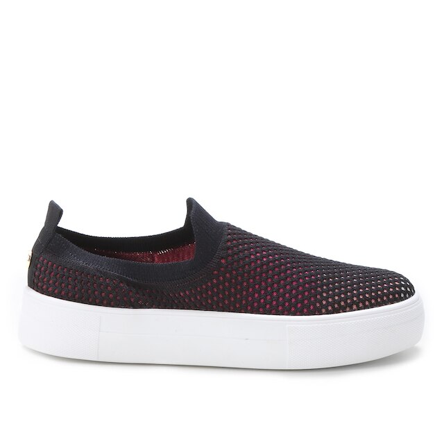 Slip On Bebece Malha Feminino Preto Netshoes