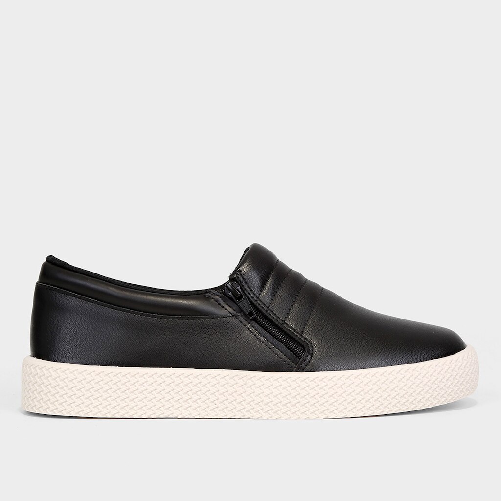 Slip On Beira Rio Zíper Feminino