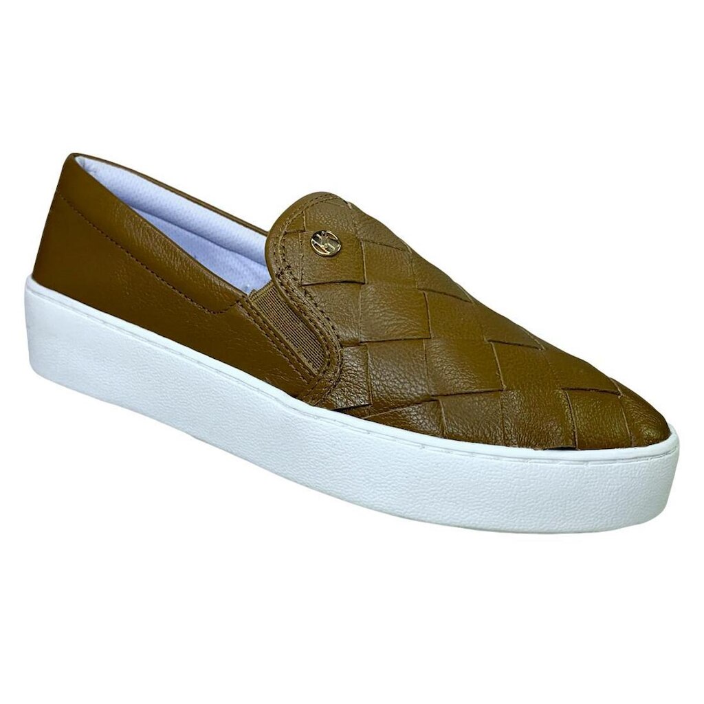 Slip On Couro Bottero Flatform Textura Feminino