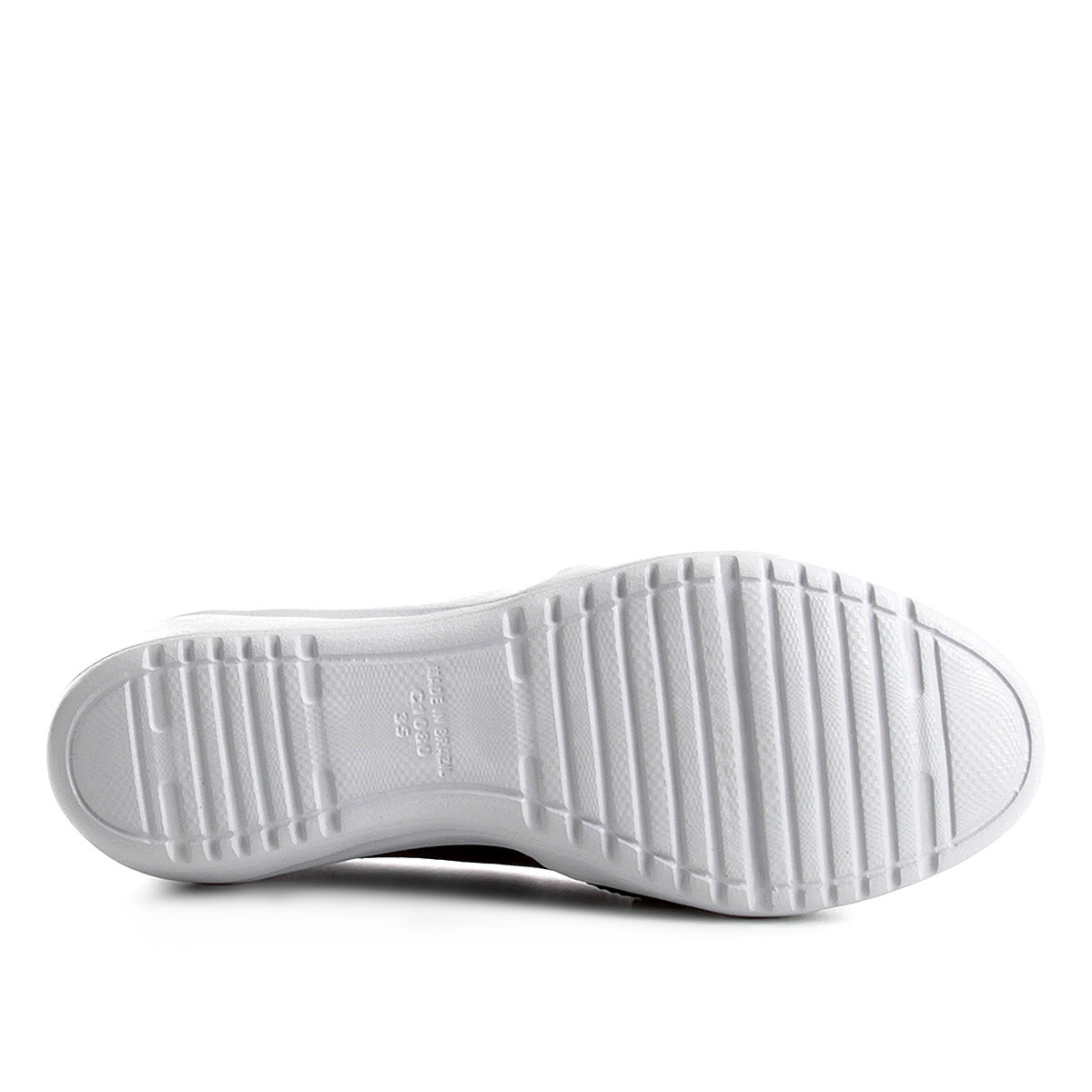 slip on couro kolosh furinhos com zíper lateral feminino