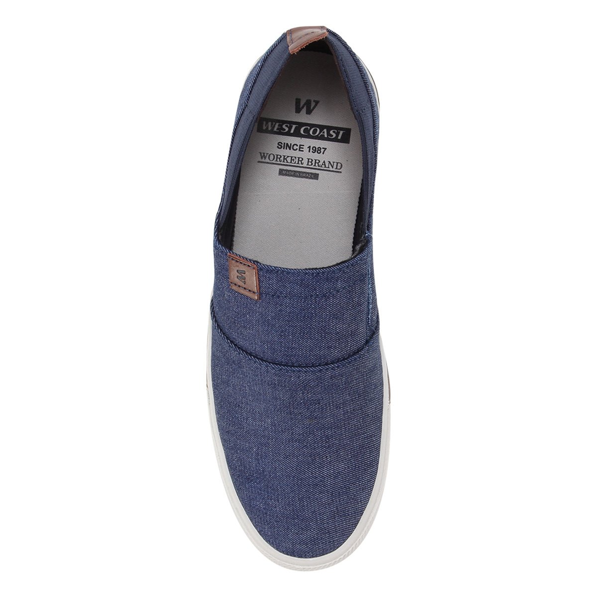 sapatênis west coast jeans azul