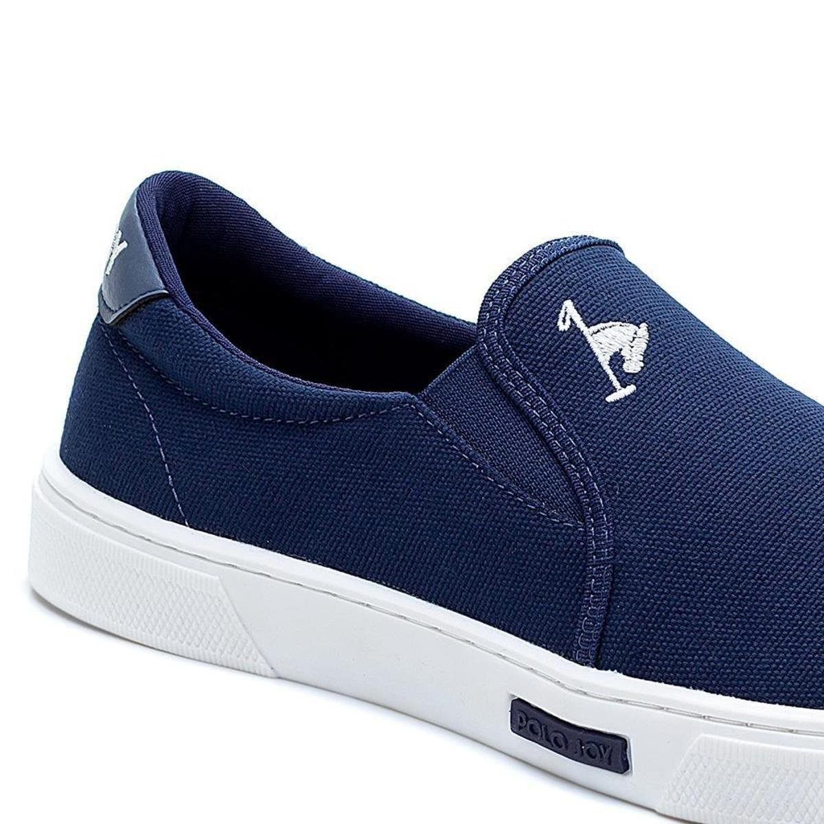 Slip On Iate Polo Joy Lona Masculino - Marinho | Netshoes